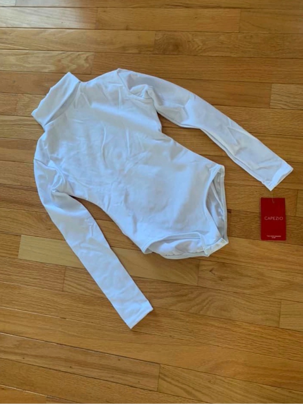 Capezio White Long-Sleeve-